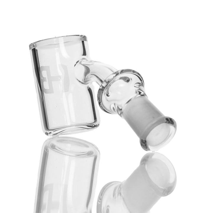 Joel Halen 25mm Flat Top Quartz Bucket 14mm Female 45deg — 14mm female flat-top bucket from alternate angle