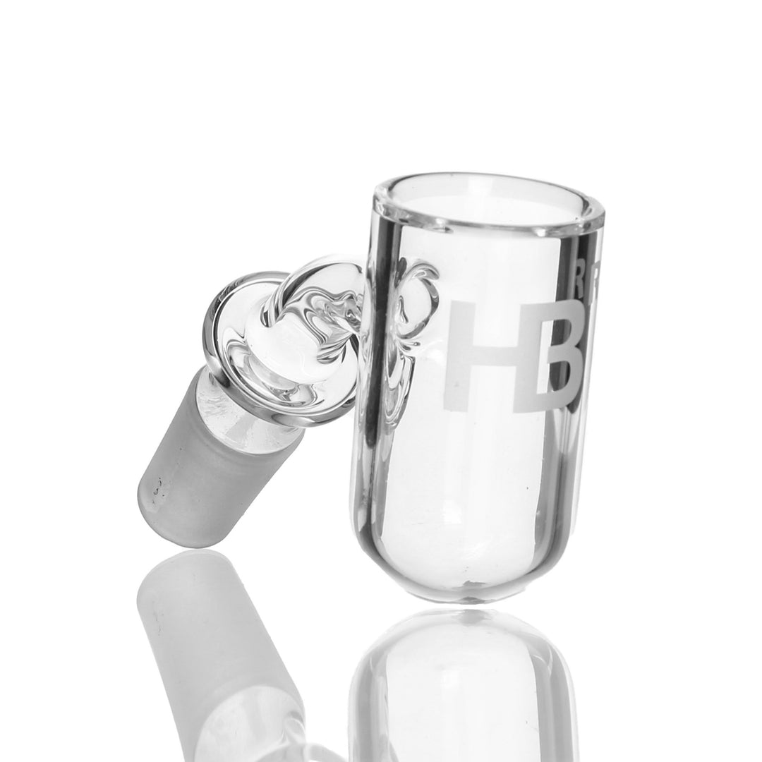 Joel Halen 25mm Flat Top Round Bottom Quartz Bucket 14mm Male 45deg — 25mm flat-top round-bottom quartz bucket with 14mm male joint at 45 deg
