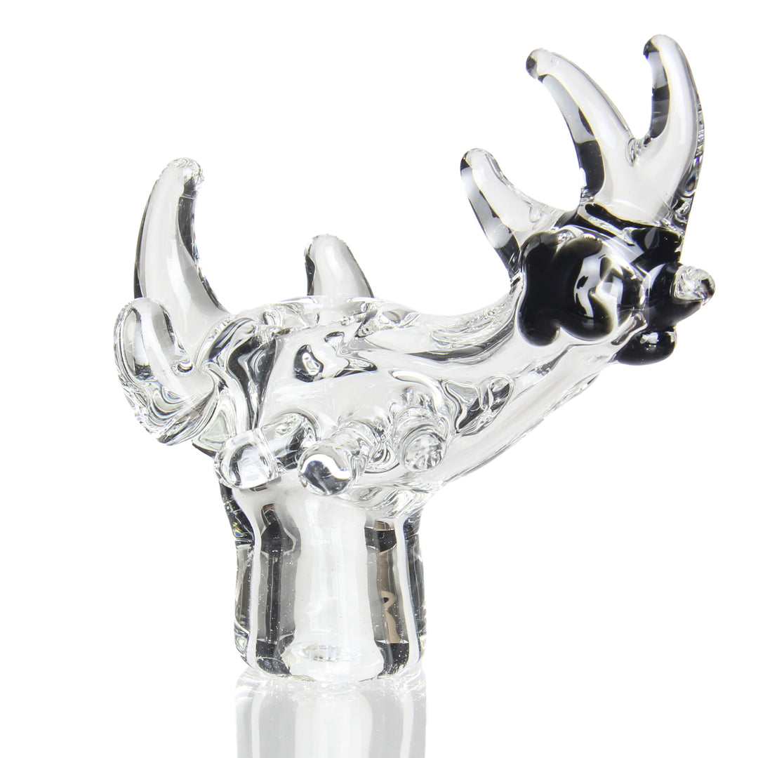 JOP 10mm Fried Chicken Dome Clear — heady glass 10mm slide dome shaped like a fried chicken drumstick