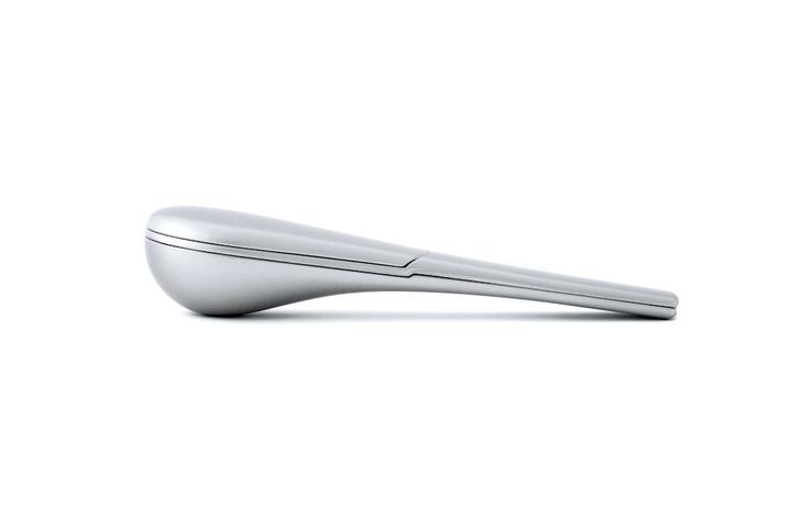 Journey Pipe J2 Silver — Journey Pipe J2 silver side profile view