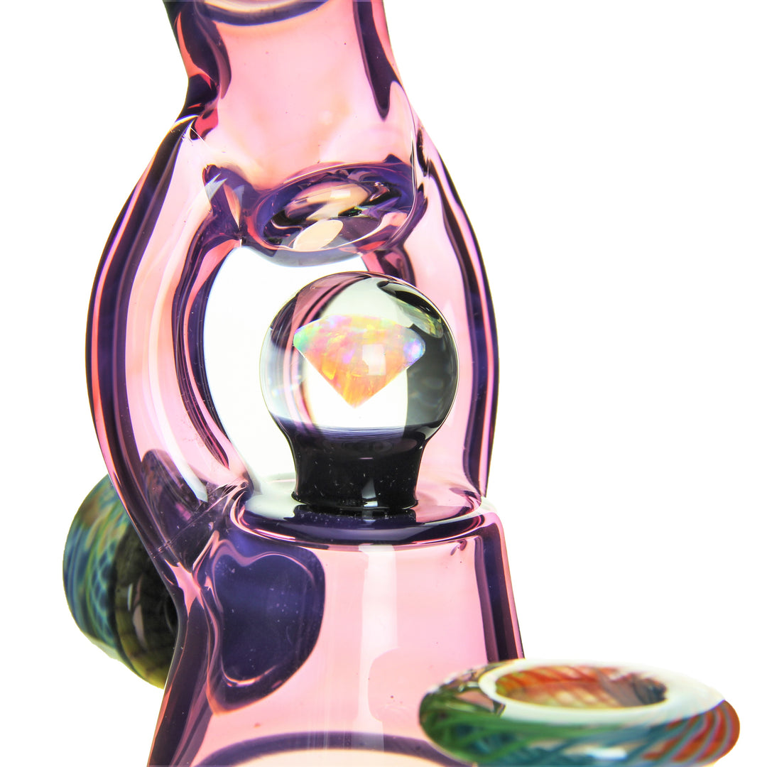 JT Glass 8in Scope Beaker — mouthpiece detail