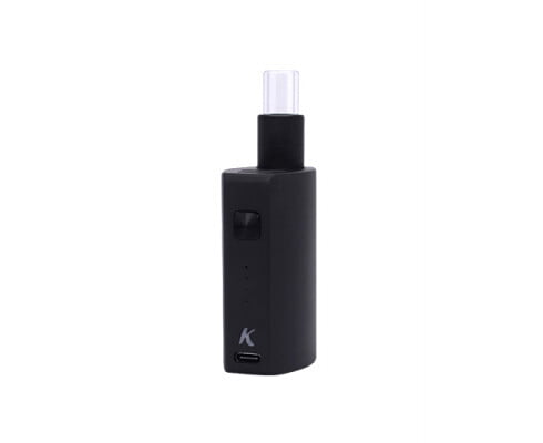 Kandypens Session Black — black Session vape pen detail of atomizer chamber