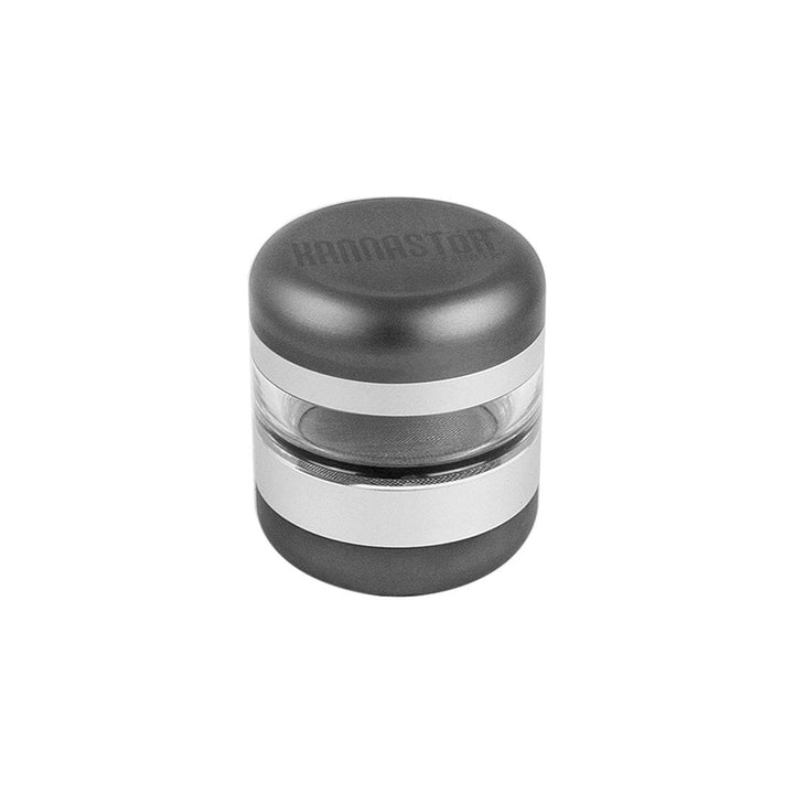 Ryot Kannastor GR8TR V2 Grinder Matte Silver Gunmetal modular jar view