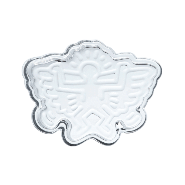 Keith Haring Glass Catchall Angel glass tray