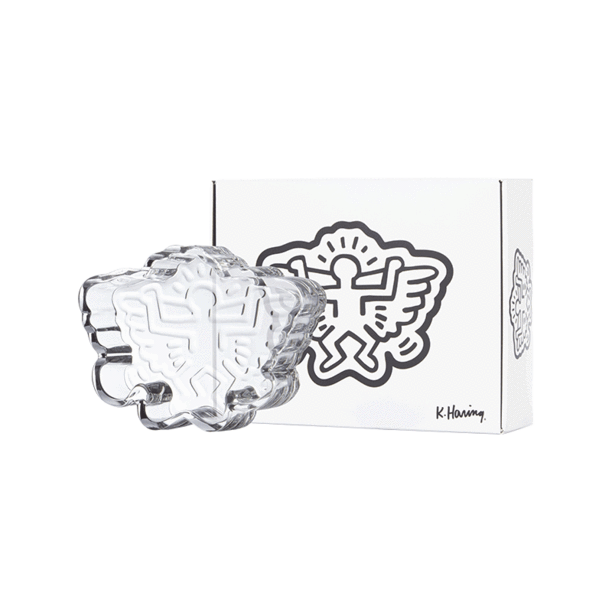 Keith Haring Glass Catchall Angel side view