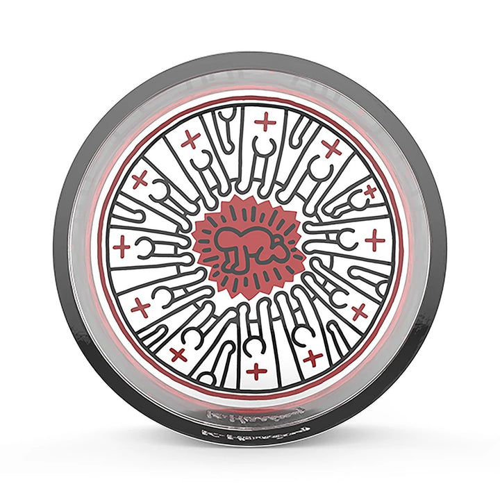 Keith Haring Glass Catchall Cross People — Keith Haring artwork catchall tray featuring Cross People design