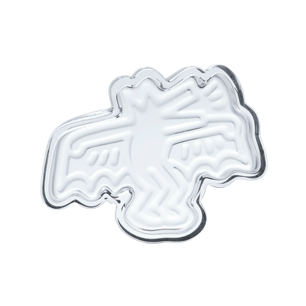 Keith Haring Glass Catchall Dog Bat glass tray