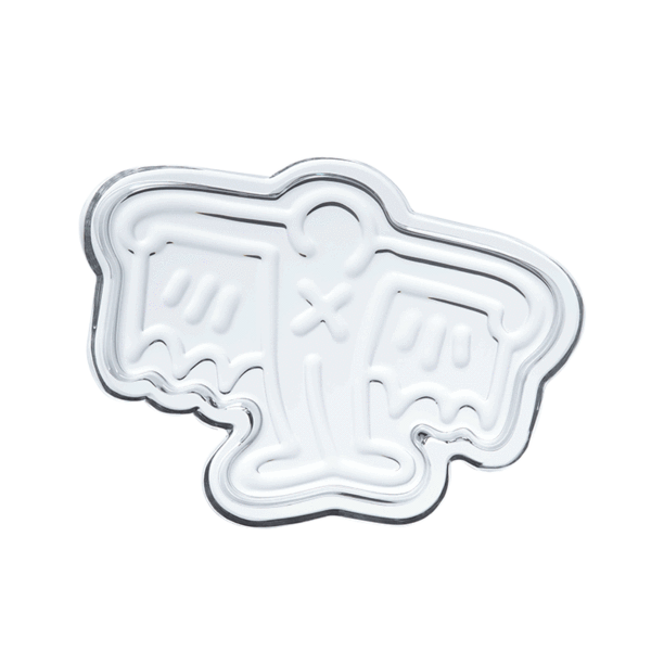 Keith Haring Glass Catchall Man Bat glass tray