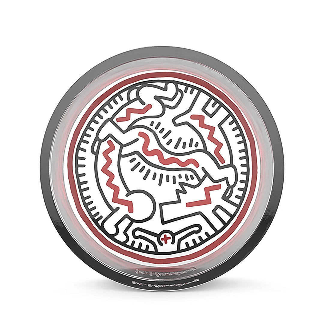 Keith Haring Glass Catchall Snake People — Keith Haring artwork catchall tray featuring Snake People design