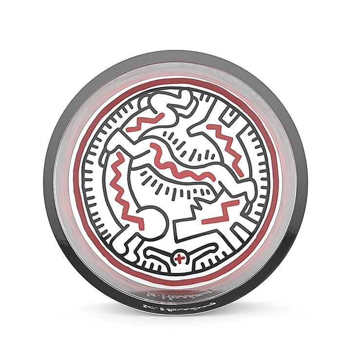 Keith Haring Glass Catchall Snake People — Keith Haring artwork catchall tray featuring Snake People design