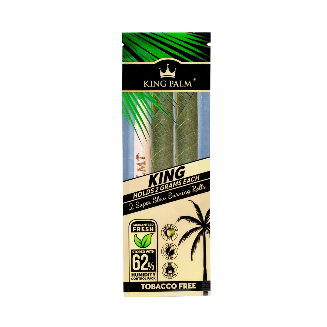 King Palm 2 King Rolls — natural palm leaf pre-rolls, hero shot