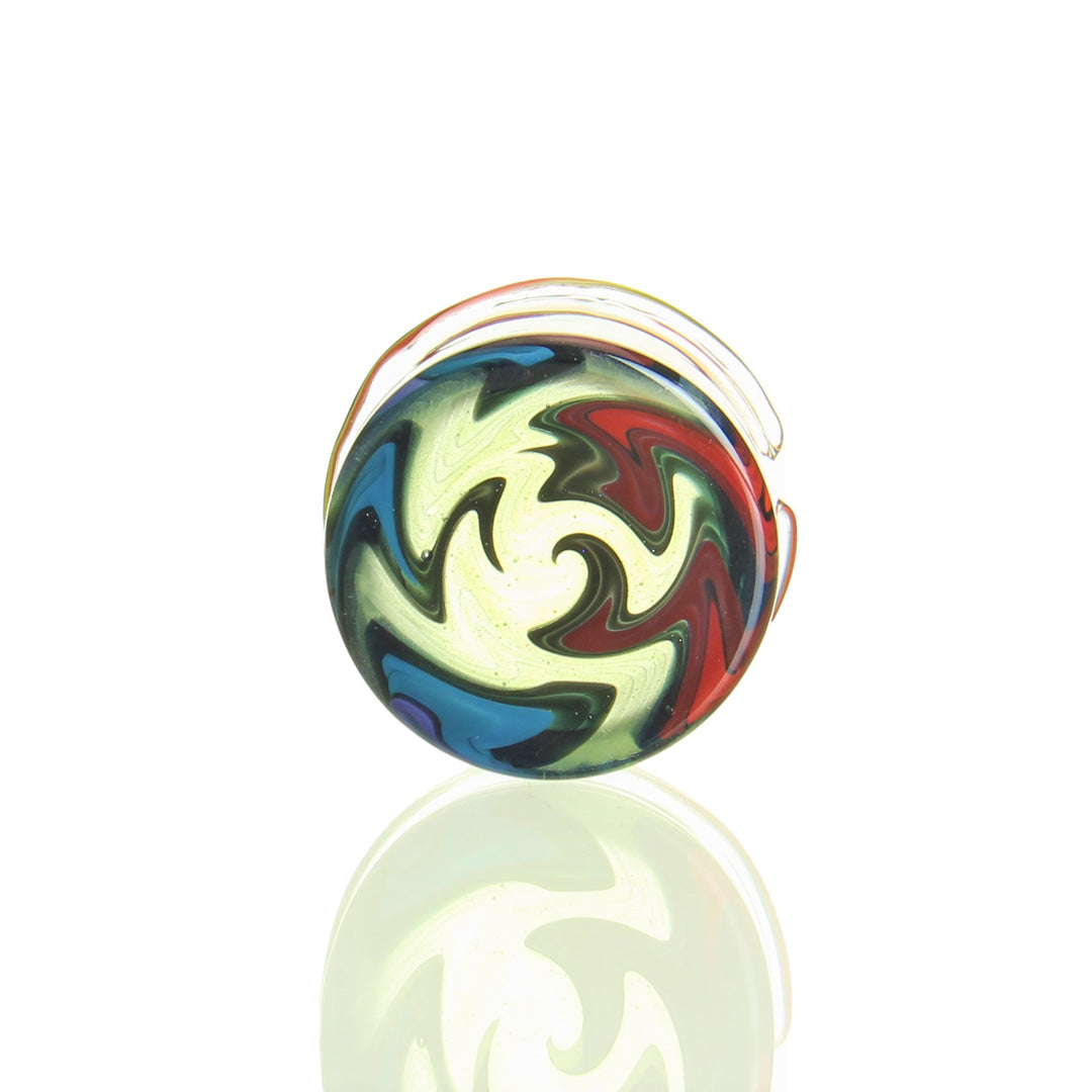 Korey Glass Baller Jar Fire and Ice — Fire and Ice Baller Jar detail view