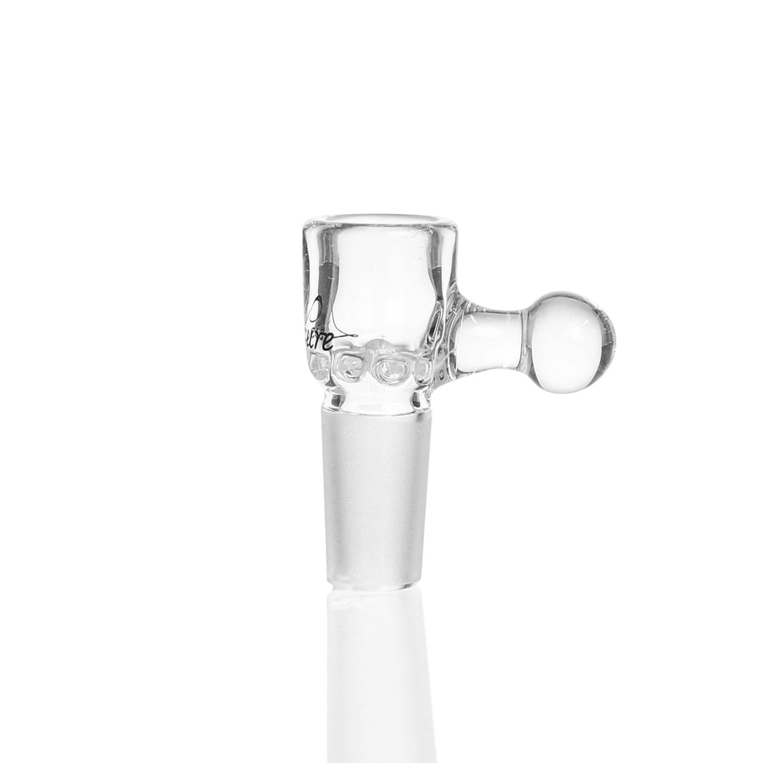 Leisure Glass 14mm Disc Screen Slide Clear — alternate angle of the slide