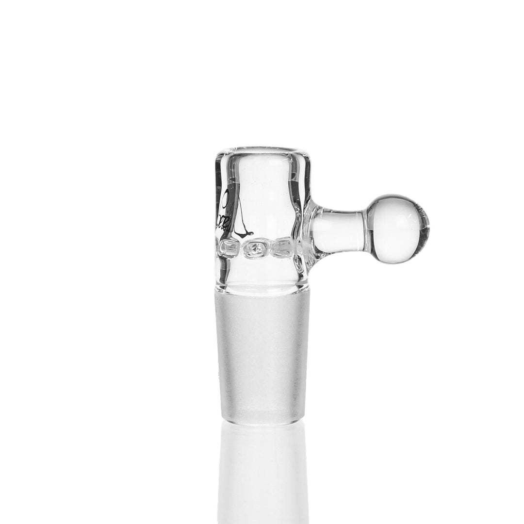 Leisure Glass 18mm Disc Screen Slide Clear — alternate angle of the slide