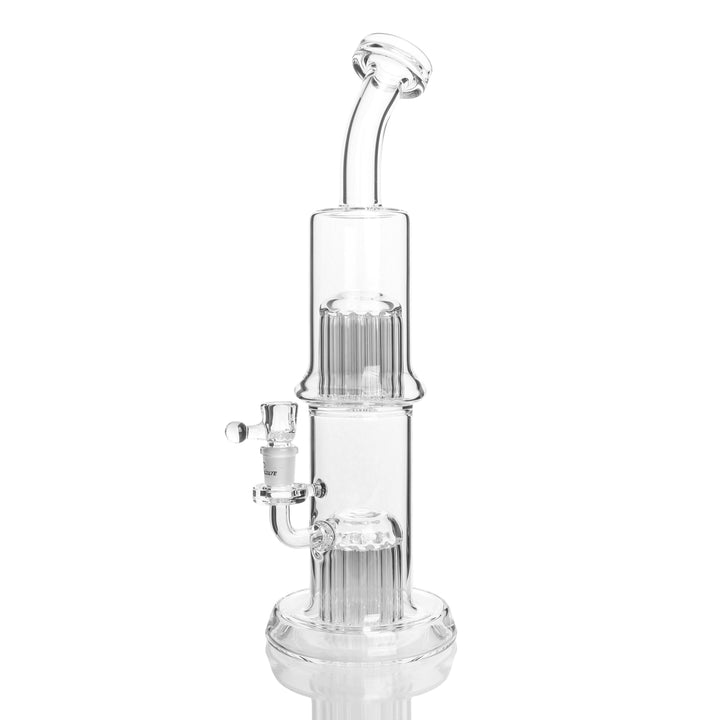 Leisure Glass 26 Arm 29 Arm Flower Tube — flower tube bong with stacked 26-arm and 29-arm percolators