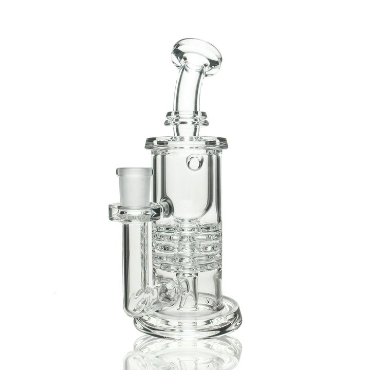 Leisure Glass Brick Stack Incycler Rig — heady glass incycler dab rig with internal recycling