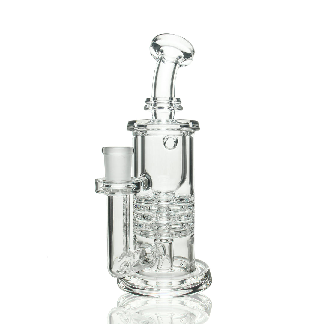Leisure Glass Brick Stack Incycler Rig — heady glass incycler dab rig with internal recycling