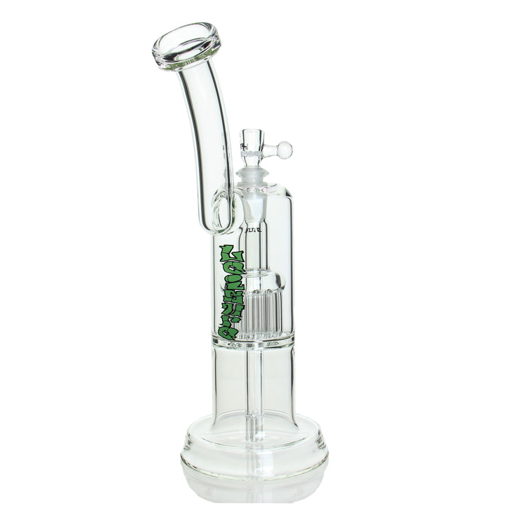 Leisure Glass Double Bub Green — green double bub from alternate angle