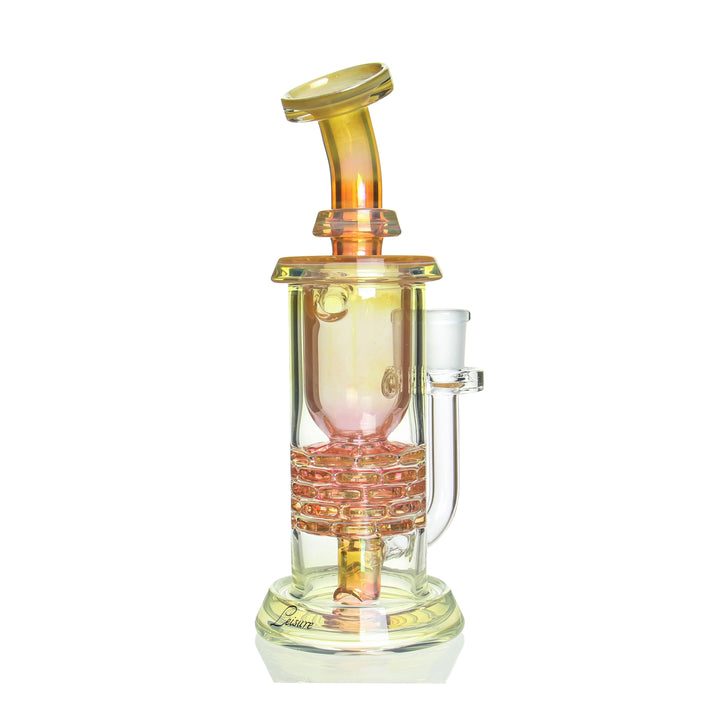 Leisure Glass Fumed Brick Stack Incycler Rig — fumed brick stack incycler from alternate angle