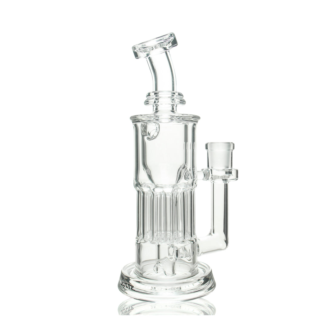 Leisure Glass Pillar Incycler Rig — side view of heady glass incycler rig