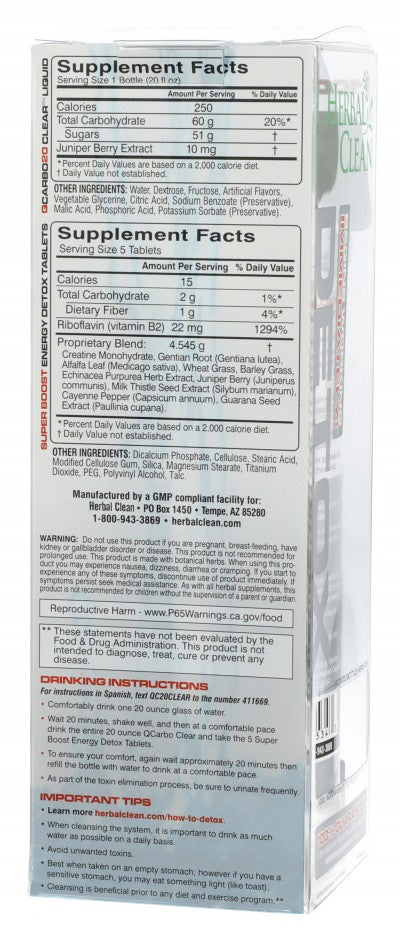 Herbal Clean - Qcarbo20 - Lemon Lime