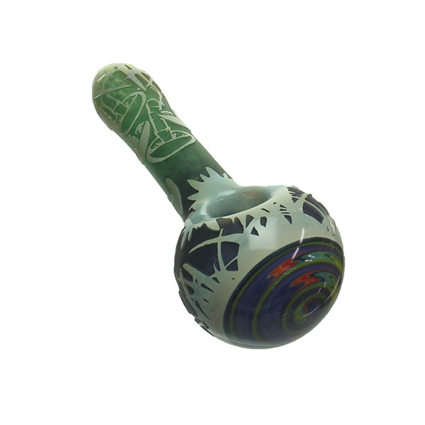 Liberty 503 Deep Sandblasted Mushrooms Hand Pipe side view