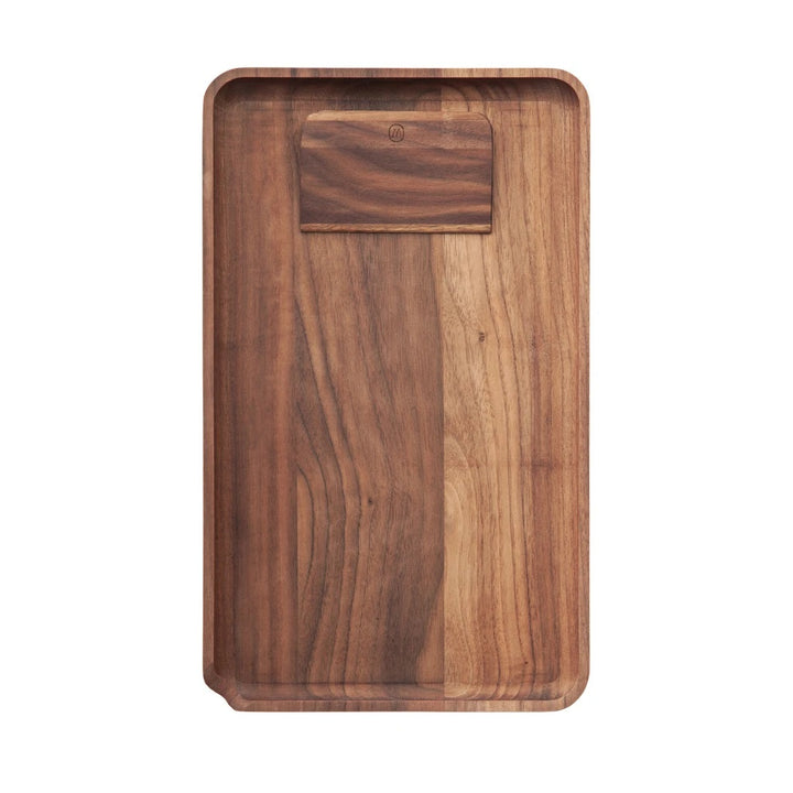 Marley Natural Large Rolling Tray — large wood rolling tray with Marley Natural branding