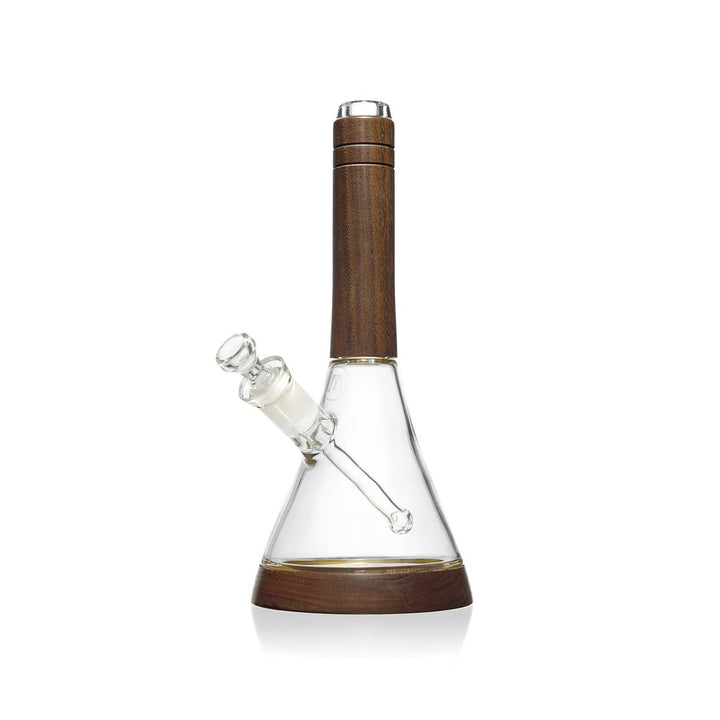 Marley Natural Walnut Wood and Glass Waterpipe