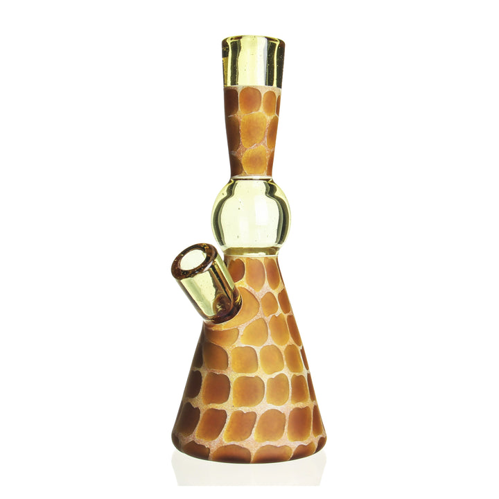 Matt Robertson Tower Mini Tube CFL — handblown tower-style mini tube bong in color-changing CFL glass