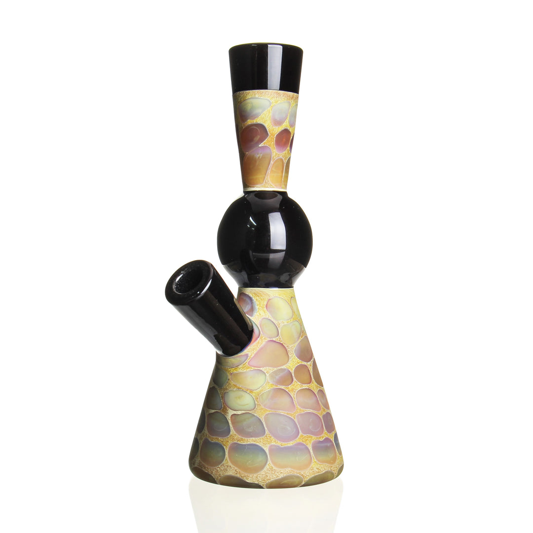 Matt Robertson Tower Mini Tube Stardust — handblown tower-style mini tube bong in stardust colorway