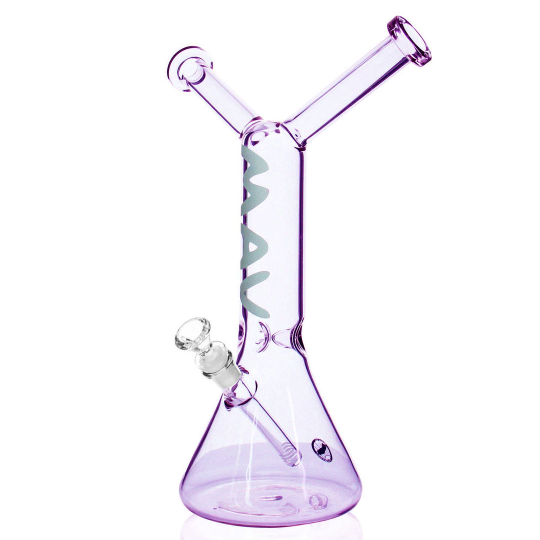 MAV Glass Bestie Bong dual mouthpiece two-person water pipe