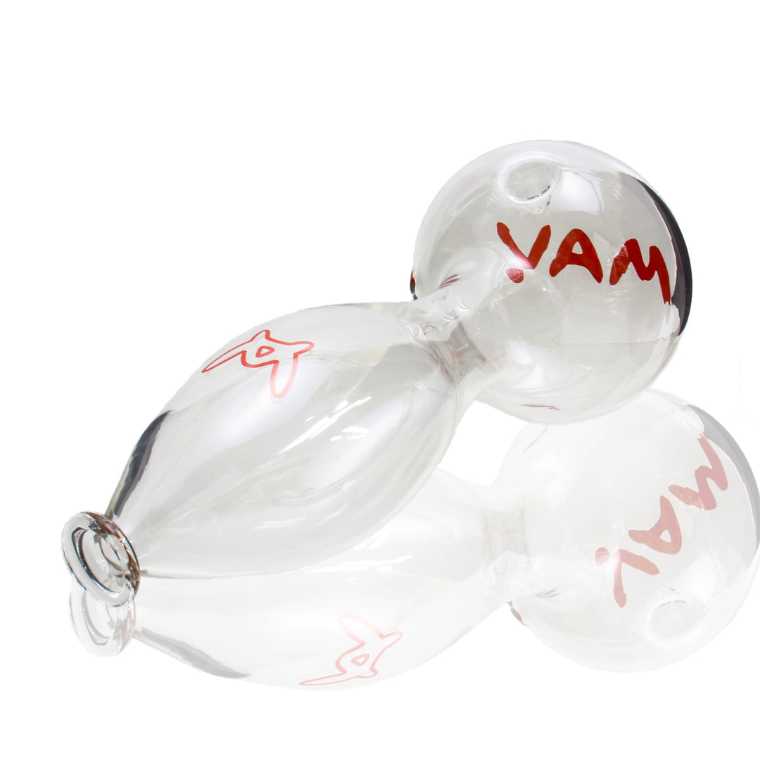 MAV Gigantic Pipe — oversized glass bong with deep beaker base for big rip sessions, front view
