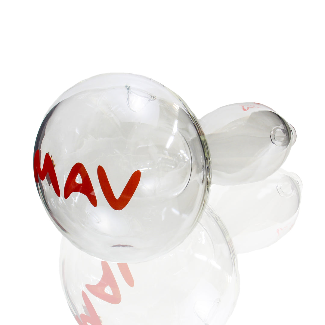 MAV Gigantic Pipe — oversized beaker base bong shown from alternate angle with downstem