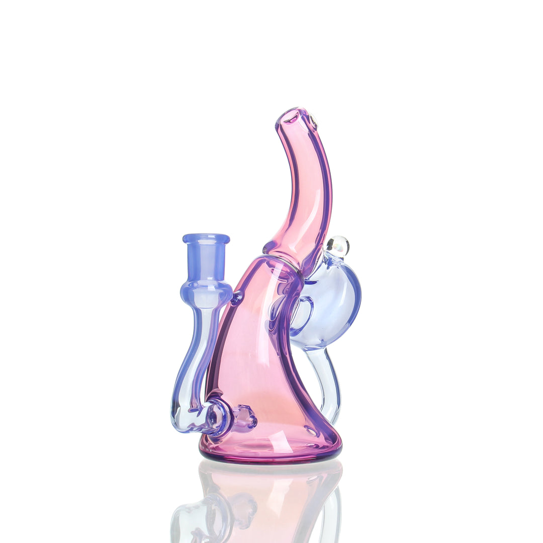 MeadeMade Glass Bendar Royal Jelly and Mystique — handblown Bendar dab rig in Royal Jelly and Mystique colorway