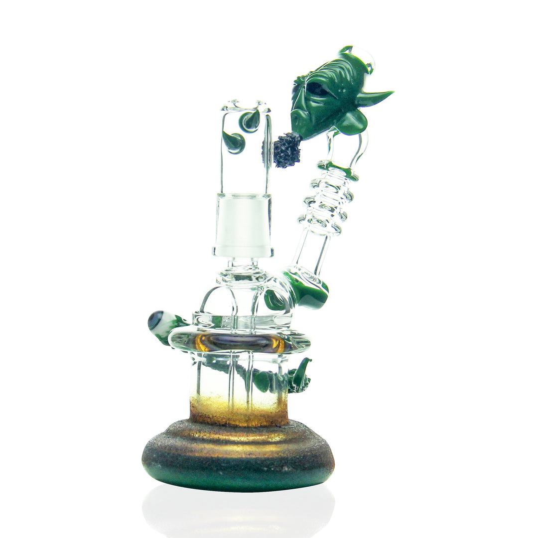 Merc Minions Glass Alien Rig sculptural dab rig with 14mm male joint