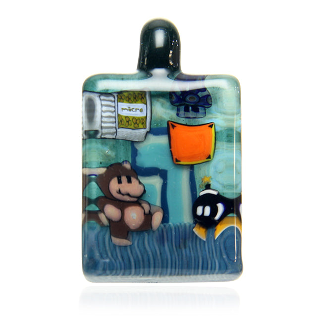 Micro Glass Mario Nintendo-themed Pendant wearable accessory