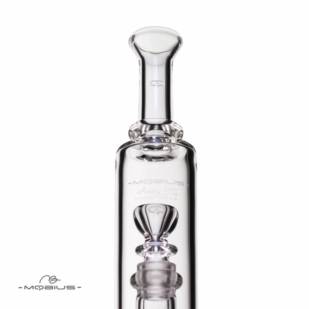 Mobius Glass 60T V3 Stereo Matrix bong full profile view
