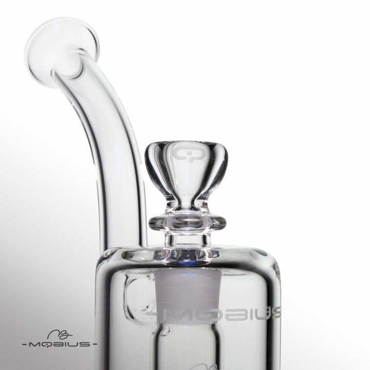 Mobius Glass Ion Matrix V1 bong close-up of joint and slide