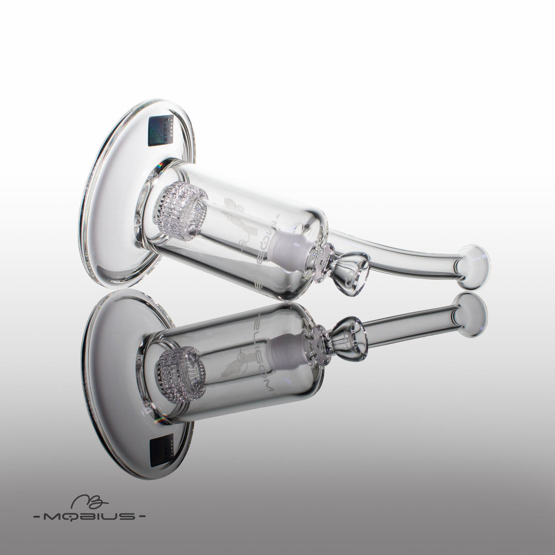 Mobius Glass Ion Matrix V1 bong detail of base and downstem