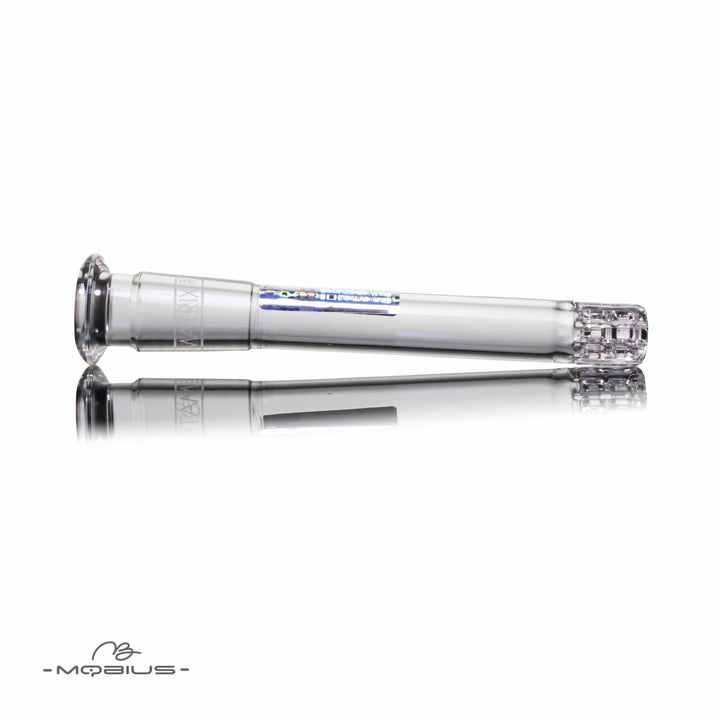 Mobius Matrix Diffuser downstem — 4.0-inch slitted glass diffuser downstem for water pipes