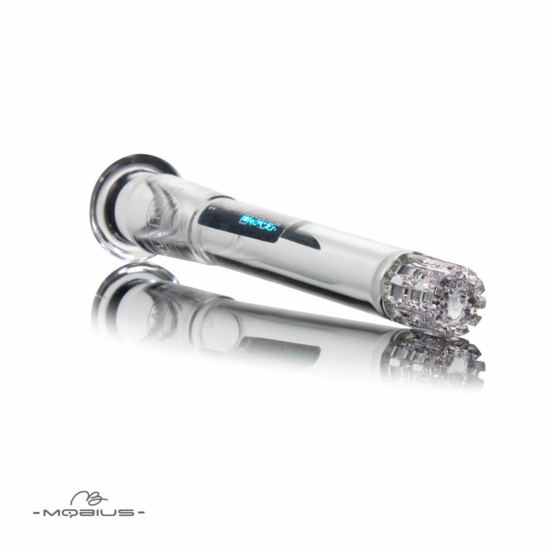 Mobius Matrix Diffuser downstem — 5.5-inch glass diffuser downstem, detail of matrix slits