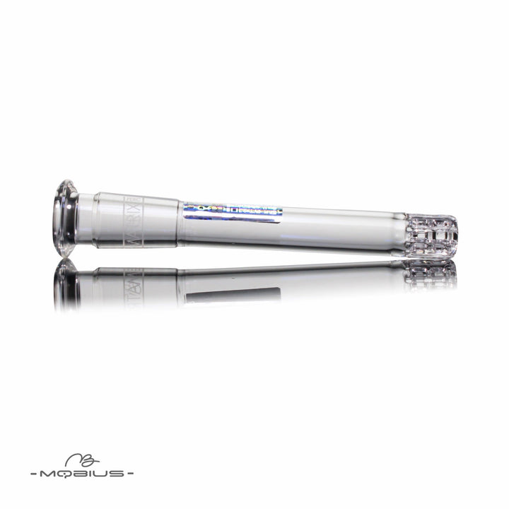 Mobius Matrix Diffuser Downstem 6in — borosilicate glass downstem with matrix-style diffuser slits