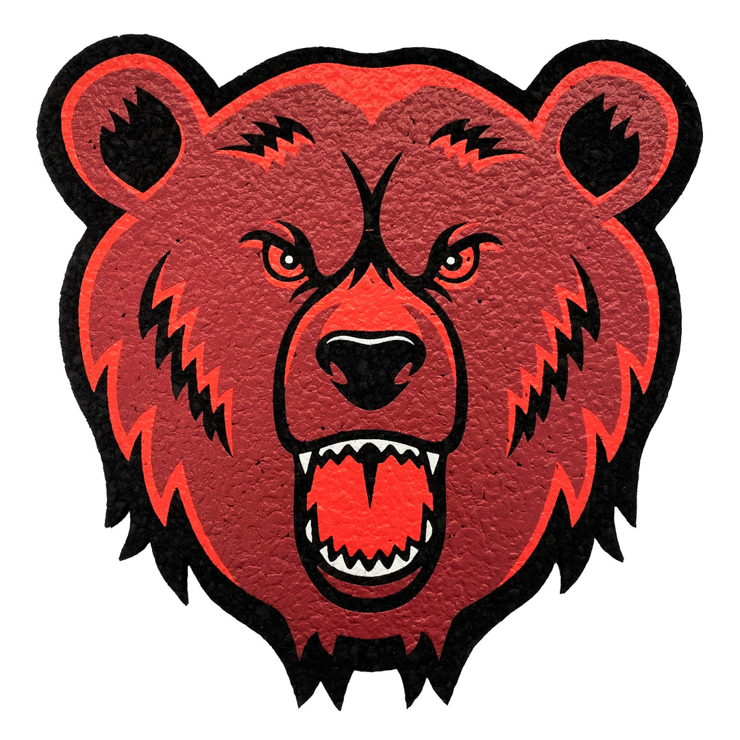 Moodmats Bear Quartz — round dab mat with Bear Quartz logo artwork