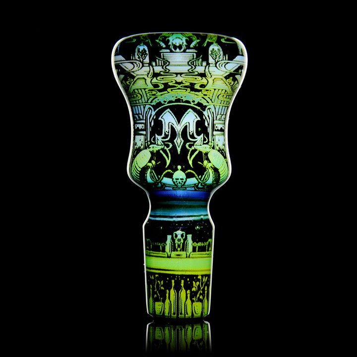Mothership Glass 14mm Black Slide Star Talkers — Star Talkers black slide shown from alternate angle