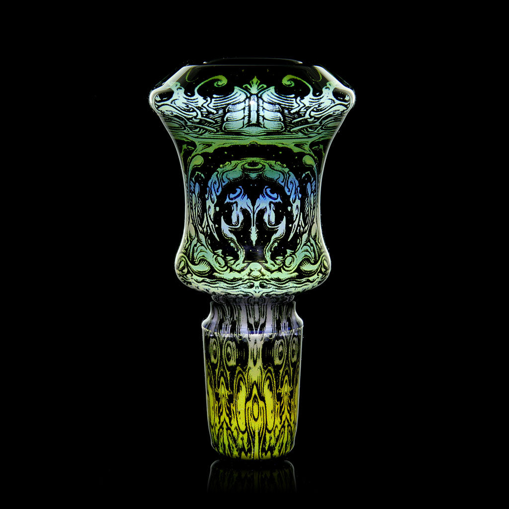 Mothership Glass 14mm Black Slide Starbrood — Starbrood black slide shown from alternate angle