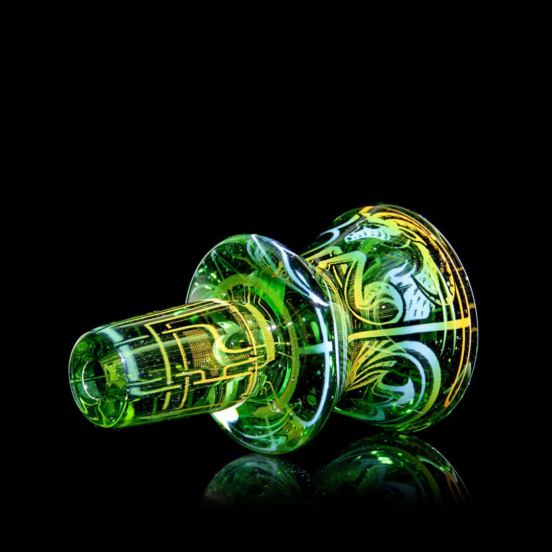 Mothership Glass 14mm Green Slide Capricorn — engraving detail