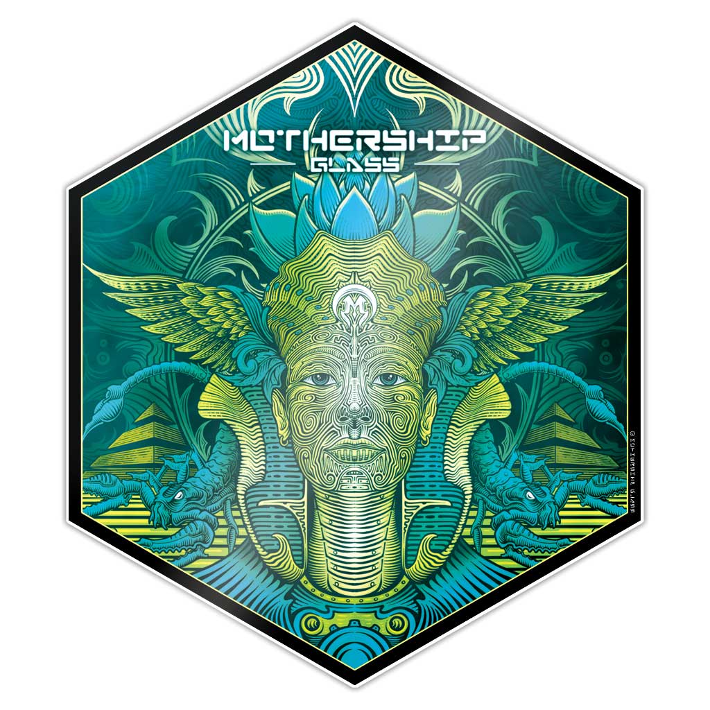 Mothership Glass Silicone Hex Mat Artifact — hexagonal silicone dab mat with Artifact artwork