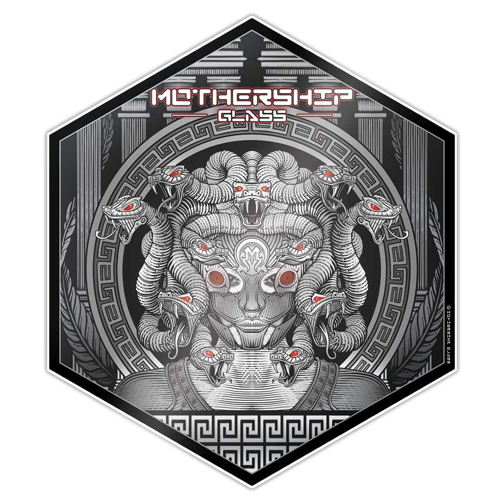 Mothership Glass Silicone Hex Mat Gaze — hexagonal silicone dab mat with Gaze artwork
