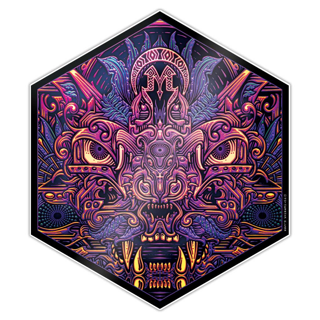 Mothership Glass Silicone Hex Mat Understory — hexagonal silicone dab mat with Understory artwork