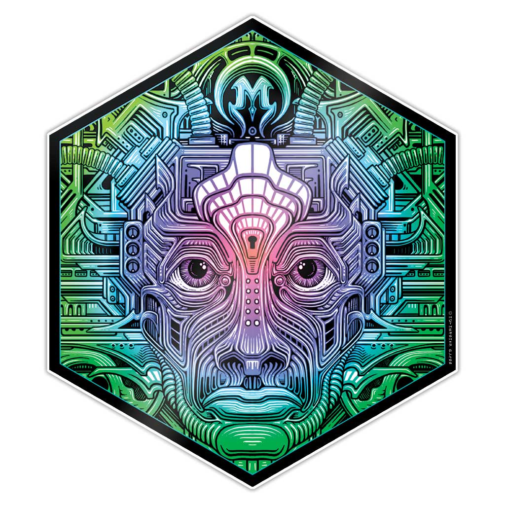 Mothership Glass Silicone Hex Mat Vault — hexagonal silicone dab mat with Vault artwork